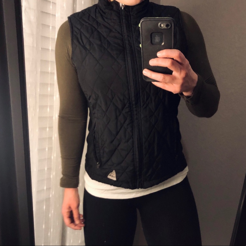 Serac Quilted Black Vest